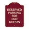 Signmission Reserved Parking for Guests Heavy-Gauge Aluminum Architectural Sign, 24" x 18", BU-1824-23099 A-DES-BU-1824-23099 - alternate 1